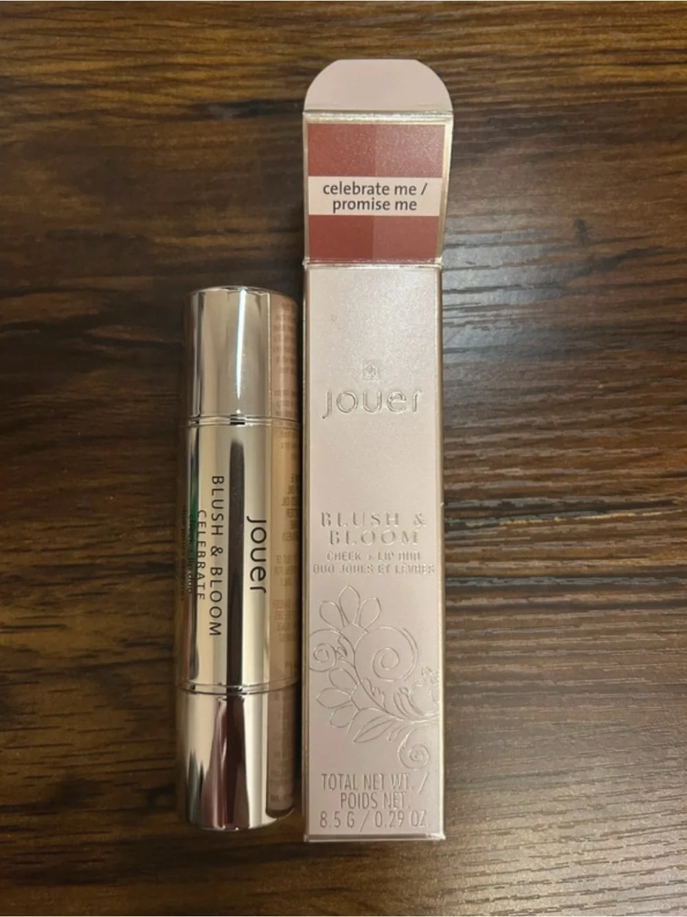 New Jouer double ended cream blush cruelty free Celebrate Me/ Promise Me